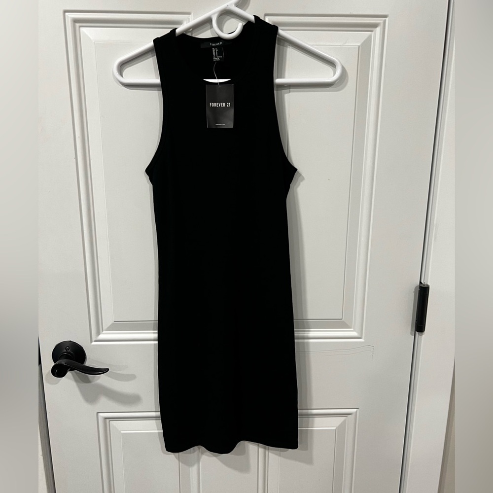 Forever 21 cotton black dress
